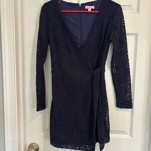 Lilly Pulitzer Navy Lace Long Sleeve Dress
